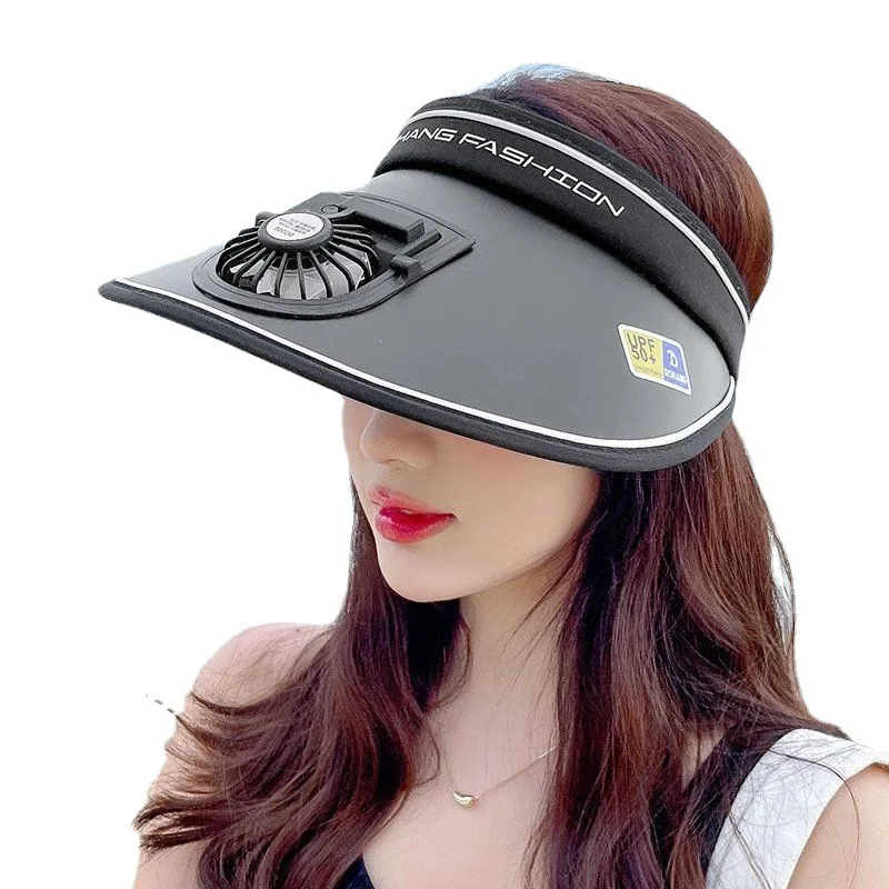 Top Trends: Sun Visor Women Hats With Fan-Three Temp Settings-Large Area Sun Protection Adjustable Elastic Buckle Shoppable Styles