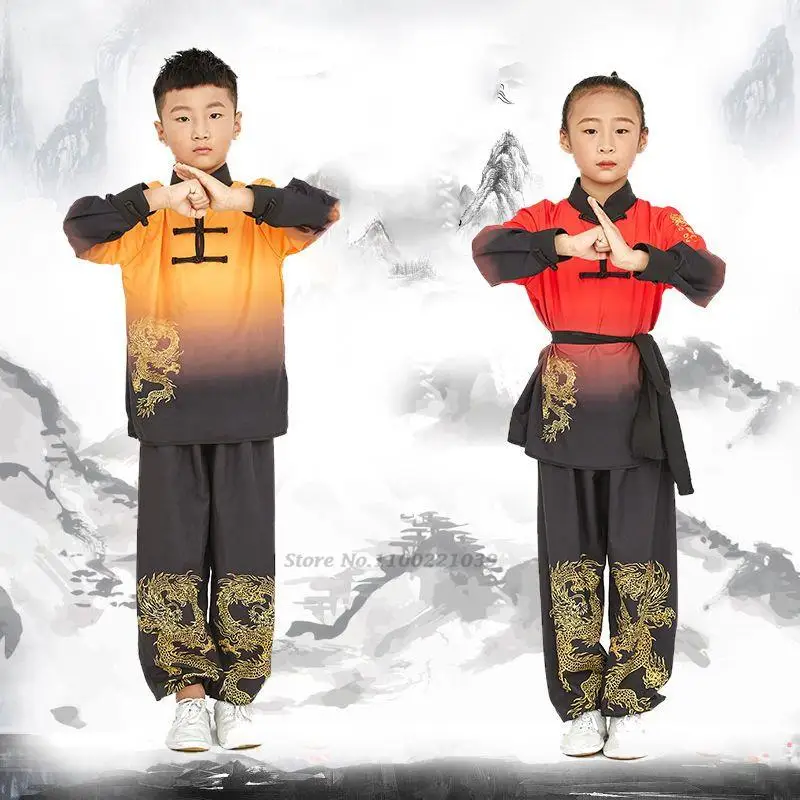 Top Trends: 2024 Children Kungfu Uniform Traditional Chinese Clothing Wushu Costume Wing Chun Tai Chi Folk Martial Arts Performance Suit Set Shoppable Styles