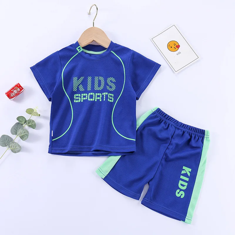 Top Trends: Boys Girls Sports Basketball Clothes Jersey Suit Summer Children Football T Shirts Shorts 2pcs Sets Breathable Sportswear 1-14Y Shoppable Styles - Image 4