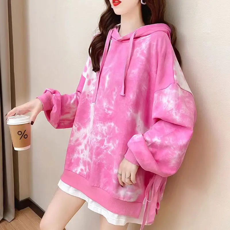 Top Trends: Winter Rainbow Kawaii Fur Hoodies Women Warm Sweet Oversized Hoodie Female Harajuku High Street Korean Sweatshirt Women New 2023 Shoppable Styles