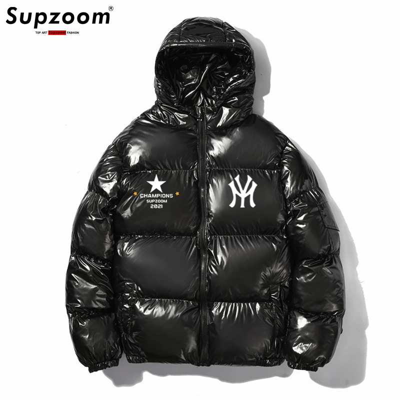 Top Trends: Supzoom New Arrival Top Fashion Hip Hop Print Bread Suit Winter Cotton Couple Cold Clothes Hooded Casual Mens Jackets And Coats Shoppable Styles