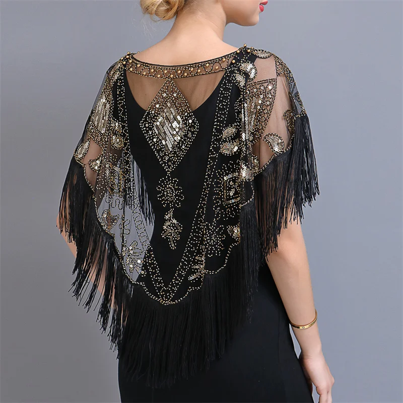 Top Trends: Bling Tassels Blouse Shirt Sexy Women Summer Sequin Casual Tops Camiseta Mujer Poncho Shirt Blusas Pullover Party Club Clothing Shoppable Styles