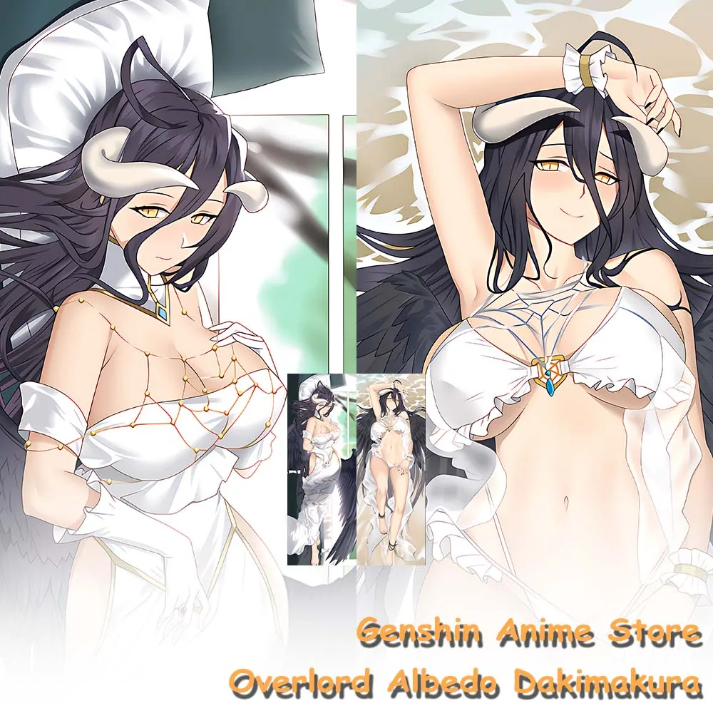 Top Trends: Overlord Albedo Dakimakura Pillowcase Body Pillow Case Double-Sided Body Pillows Anime Case Otaku Pillow Cover Home Decoration Shoppable Styles