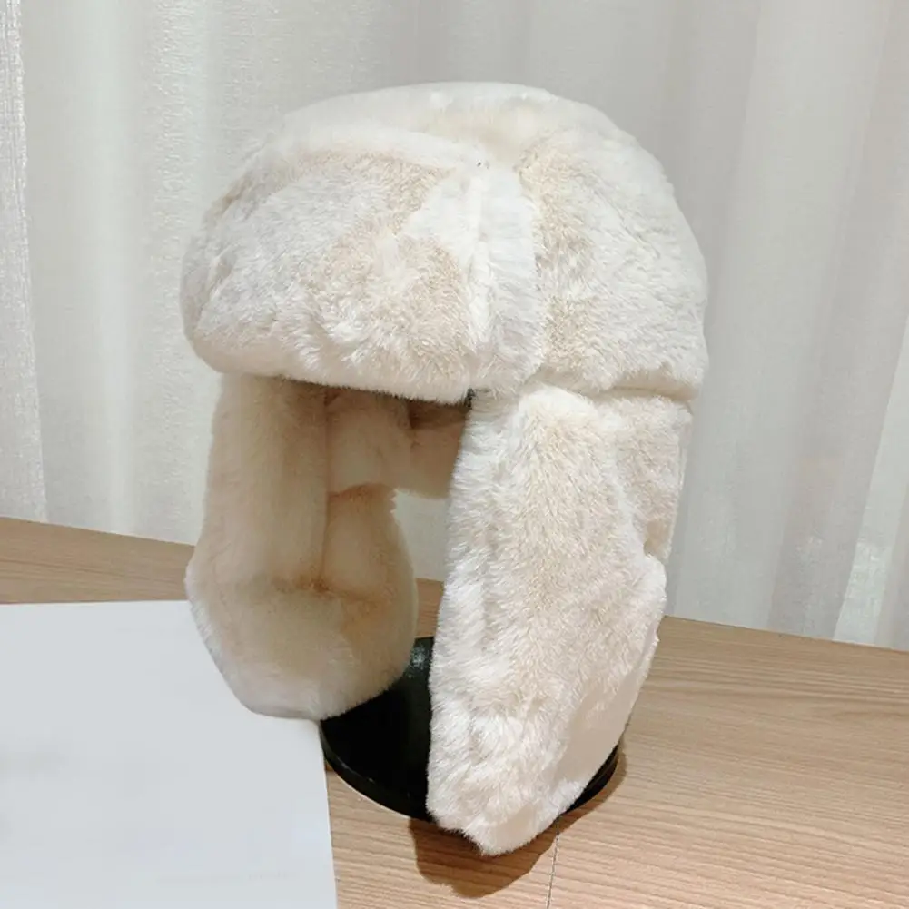 Top Trends: Plush Ear Flap Winter Hat Women Men Trend Bomber Hat Beanie Russian Caps Korean Fashion Ushanka Earflap Pilot Hat Gorras Hombre Shoppable Styles - Image 6