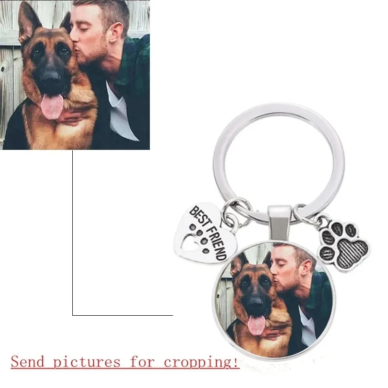 Top Trends: Custom DIY Dog Photo Keychain I Love Dog Glass Crystal Pendant Mini Heart Keychain Car Key Man And Girl Favorite Gift Souvenir Shoppable Styles