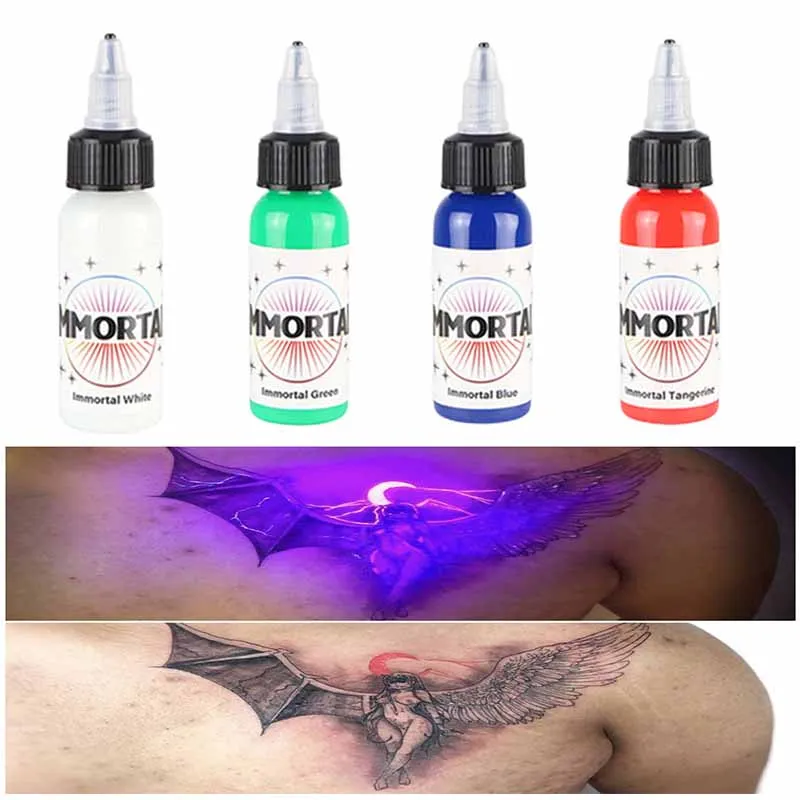 Top Trends: 15ml Bottle Professional Fluorescence Tattoo Ink Purple Light Micropigmentation Pigment Uv Ink Tattoo Pigment For Body Painting Shoppable Styles - Image 2