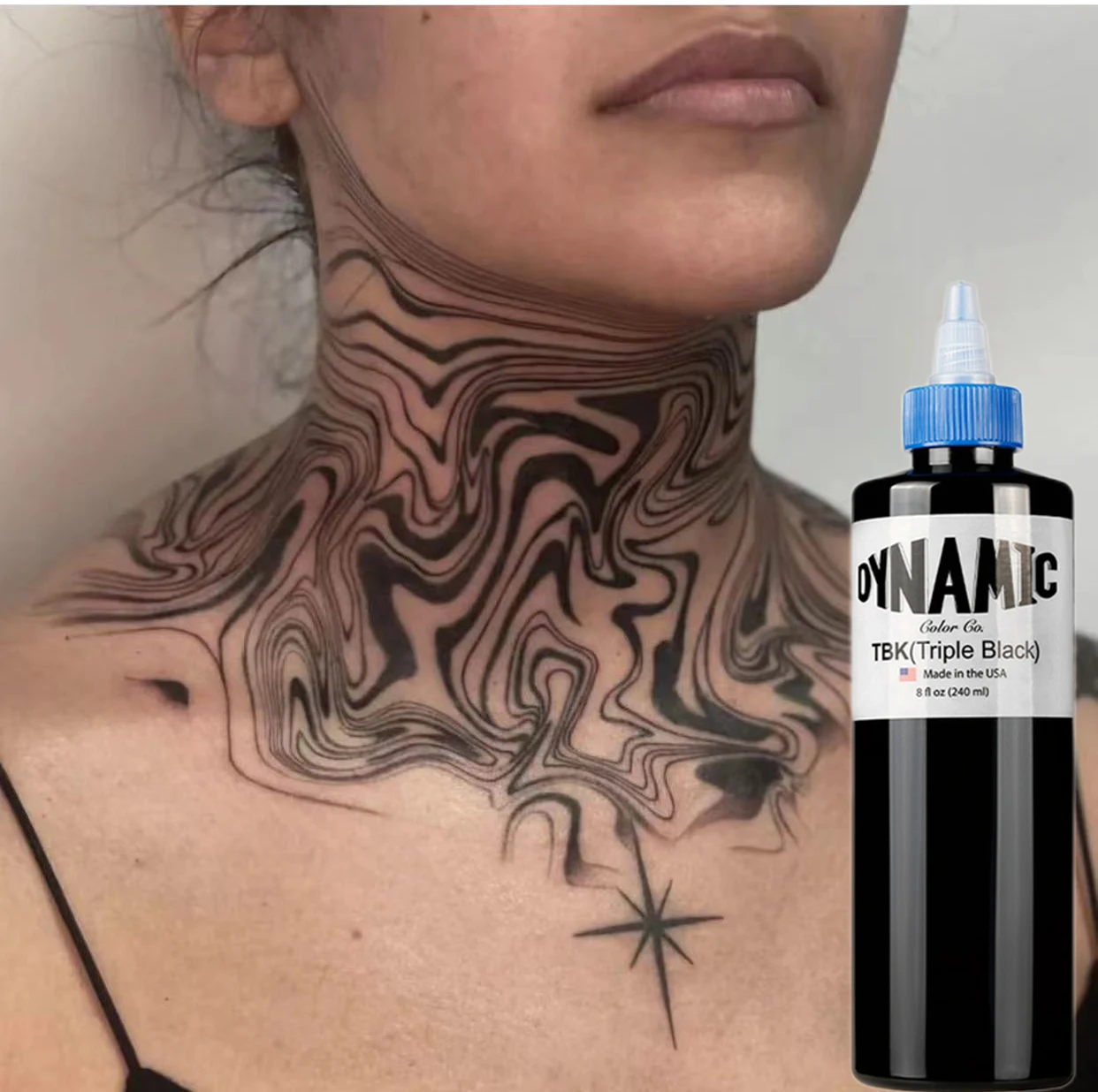 Top Trends: 8 Oz Professional Black Tattoo Ink For Body Painting Art Natural Plant Micropigmentation Pigment Permanent 240ml DYNAMIC BLK TBK Shoppable Styles