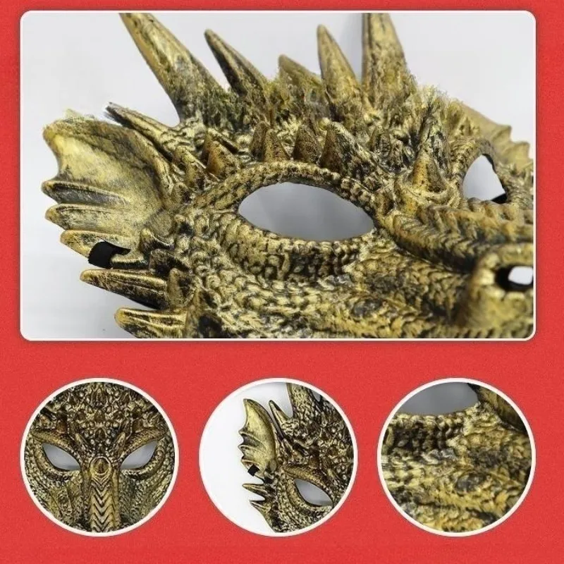 Top Trends: Horror Legend Organism Plastic Mask Cosplay Animal Dragon Full Face Fashion Headgear Halloween Masquerade Party Costume Prop Shoppable Styles - Image 3