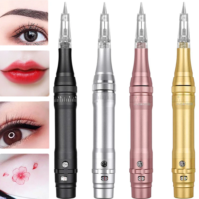 Top Trends: Wireless PMU Machine Tattoo Pen Permanent Makeup Microblading Eyebrows Eyeliner Lip Beauty Professional Cartridge Needles Kit Shoppable Styles