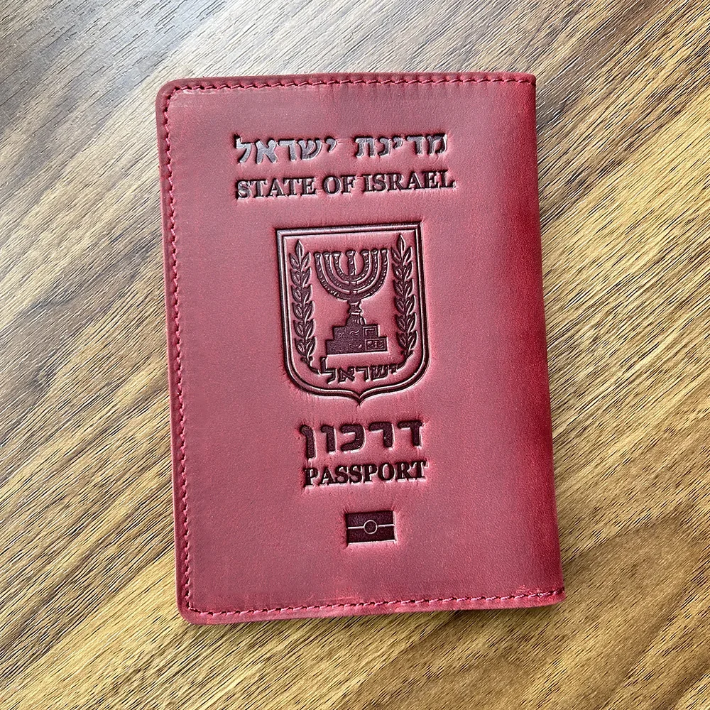 Top Trends: Personalized Engraved Leather Israel Passport Cover With Personal Name Travel Wallet Israel Passport Holder Customized Name Shoppable Styles