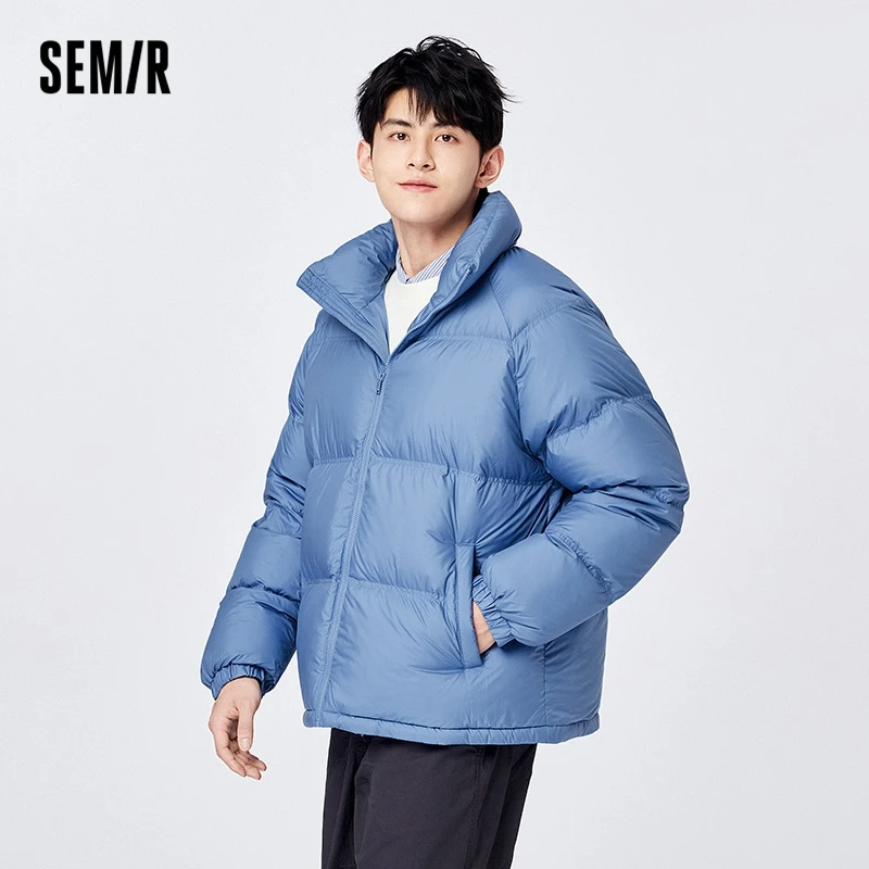 Top Trends: Semir Down Jacket Men 2022 Winter New Light Warm Loose Warm Waterproof Jacket Casual Wind Bread Light Tide Shoppable Styles