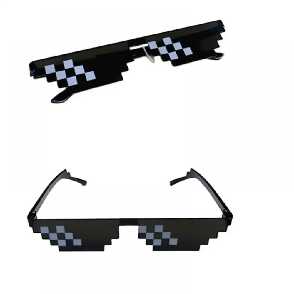 Top Trends: New Thug Life Mosaic Glasses Lady Sunglasses For Mens Womens 8 Bit Coding Pixel Trendy Cool Vintage Shades Eyewear 2024 Shoppable Styles