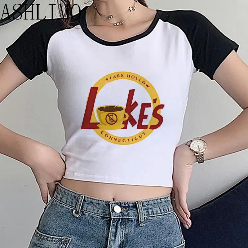 Top Trends: Gilmore Girl Luke's Coffee But Tow Women Summer T Shirt Crop Top T Shirt Central Perk Friends TV Show Crew Neck T Shirt Camiseta Shoppable Styles - Image 5