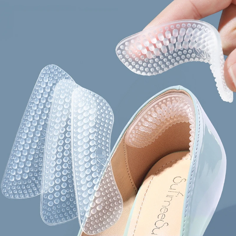 Top Trends: 1 Pair Silicone Heel Stickers Heels Grips For Women Men Anti Slip Heel Cushions Non-Slip Inserts Pads Foot Heel Care Protector Shoppable Styles