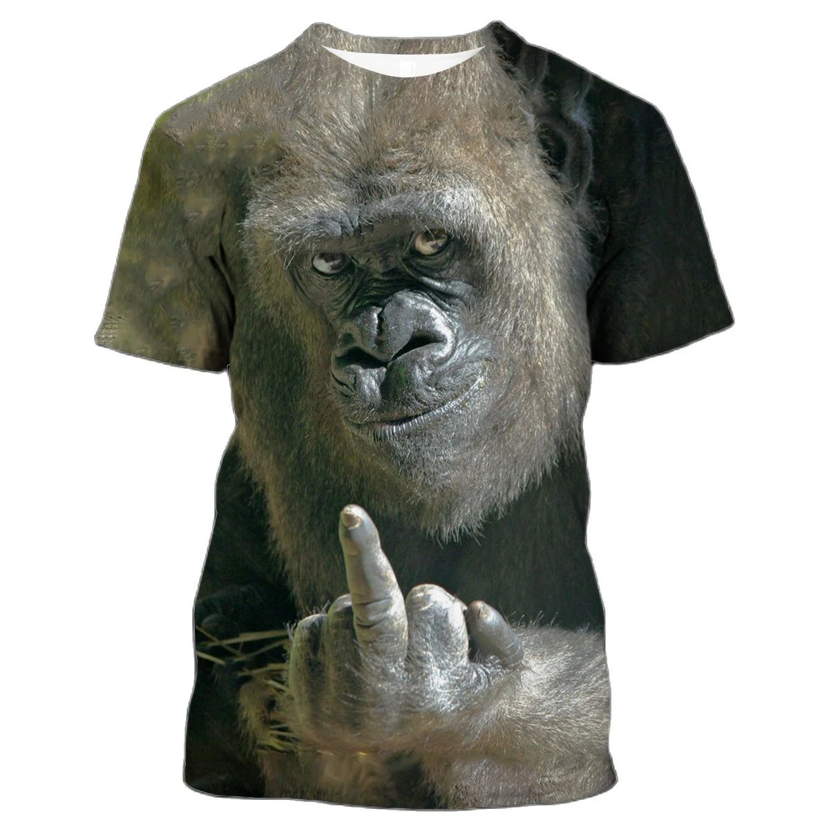 Top Trends: 2023 Funny T Shirt Summer Funny Graphic Animal Fashion New Spoof Gorilla Funny Monkey Men&#039;s Women Unisex Personality 3D Printed Shoppable Styles