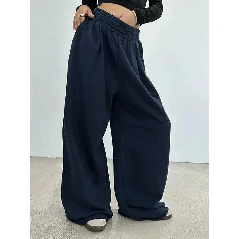 Top Trends: Deeptown Grey Sweatpants Women Baggy Korean Style Oversize Wide Leg Sports Pants Autumn Trouser Casual Vintage Harajuku Fashion Shoppable Styles - Image 5