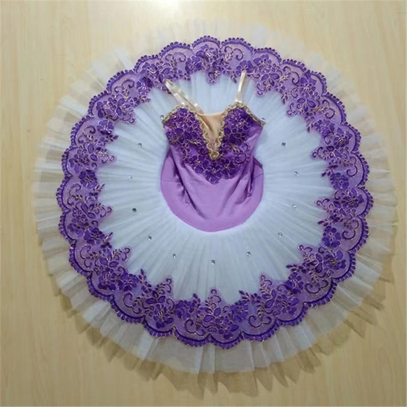 Top Trends: Professional Ballet Tutu Girls Purple Platter Pancake Tutu Ballerina Party Dress Adult Women Child Kids Ballet Dance Costume Shoppable Styles