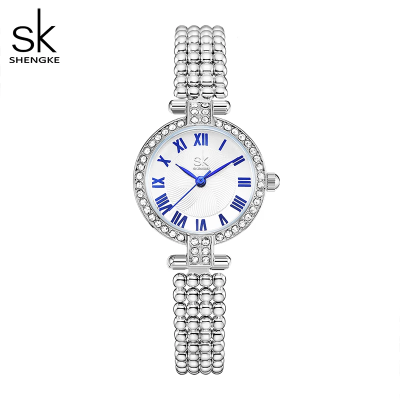 Top Trends: Montre Femme Shengke Fashion Ladies Watches Waterproof Quartz Silver Clock Women Automatic Date Dress Wrist Watch Reloj Mujer Shoppable Styles