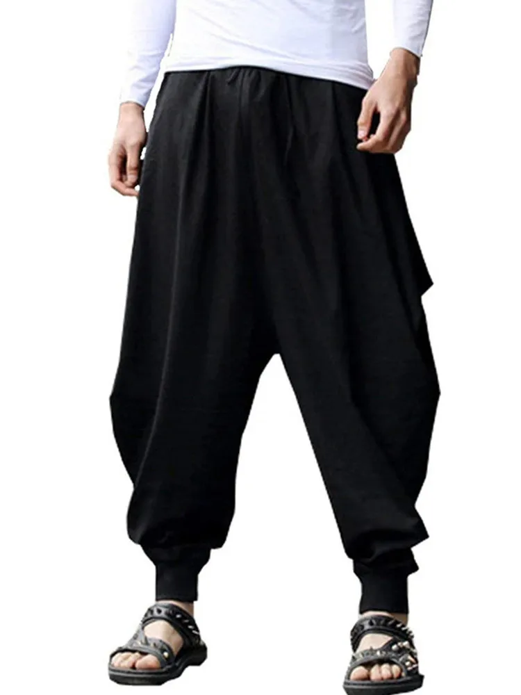 Top Trends: Men's Baggy Elastic Waist Hippie Boho Yoga Aladdin Harem Pants Shoppable Styles