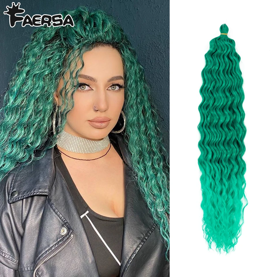 Top Trends: Ariel-Xs Afro Curl Twist Crochet Hair Synthetic Deep Wave Braiding Hair Extension Curly Ombre Blonde Pink Water Wave Braid Hair Shoppable Styles