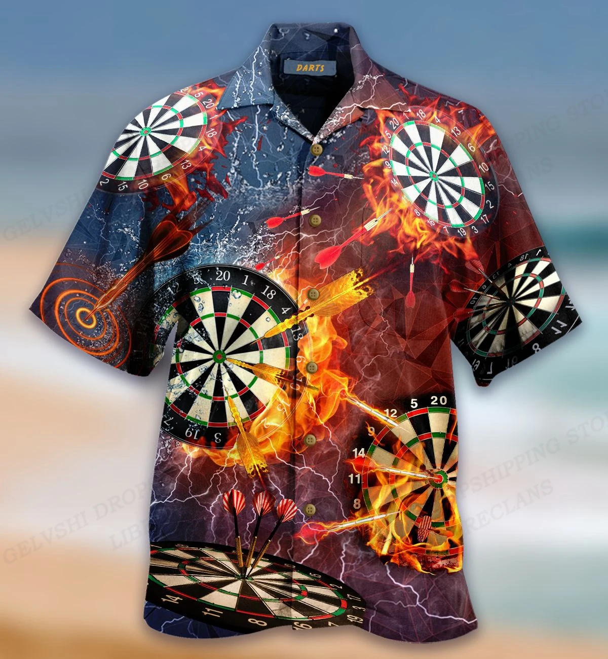 Top Trends: Men&#039;s Beach Shirts Dart 3d Printed Shirts Men Women Fashion Hawaiian Shirt Casual Beach Blouses Vocation Lapel Shirt Boy Blouse Shoppable Styles