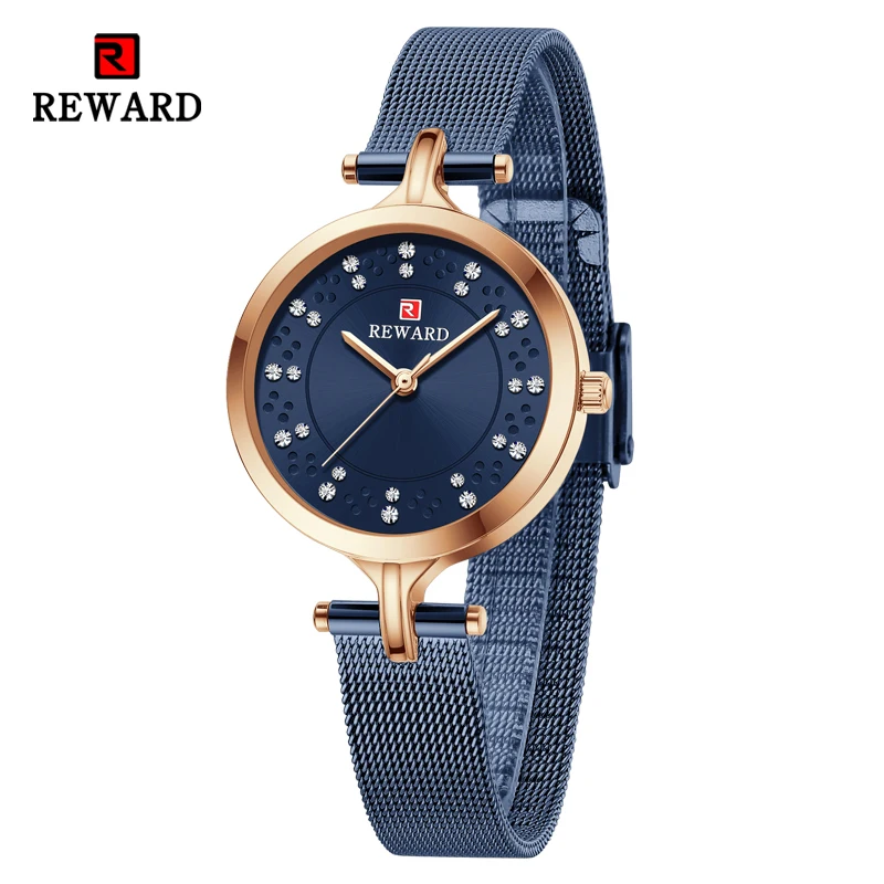 Top Trends: REWARD Women Wristwatch Fashion Luxury Quartz Watch Waterproof Stainless Steel Ladies Girls Timepiece Wrist Watch For Female Shoppable Styles