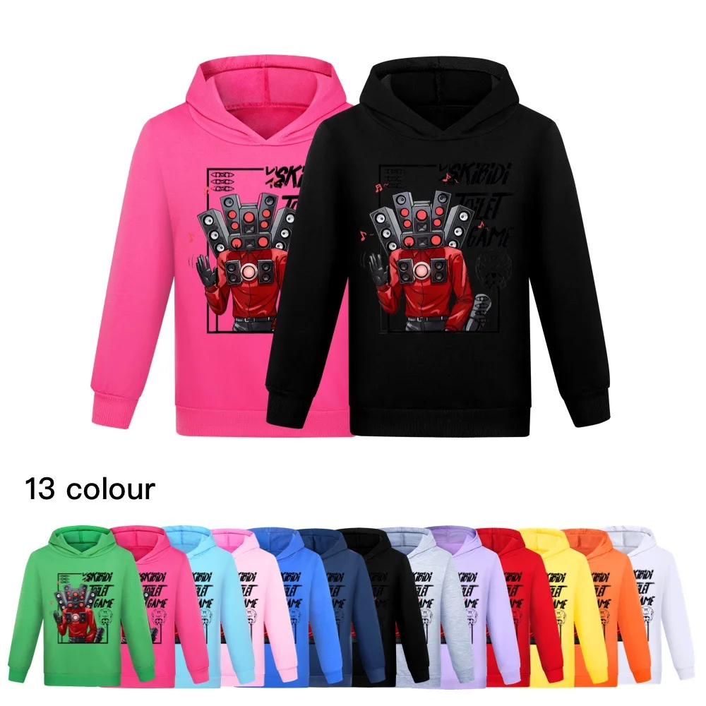 Top Trends: Kids Game Skibidi Toilet Hoodie Boys Game SpeakerMan Camcorder Man TvMan Cosplay Costume Children Clothing Baby Girsl Sweatshirt Shoppable Styles