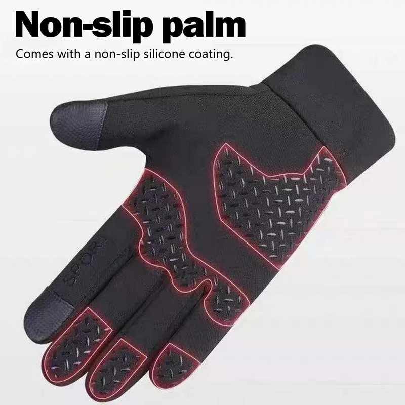 Top Trends: New Cycling Winter Gloves For Men Touch Screen Outdoor Fleece Warm Full Finger Motorcycle Gloves Waterproof Windproof Mittens Shoppable Styles