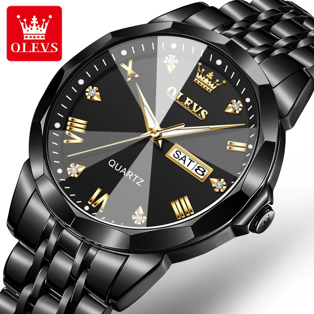 Top Trends: 2023 New OLEVS Design Top Brand Men&#039;s Sports Quartz Watches Stainless Steel Waterproof Luminous Hands Watch Luxury Reloj Hombre Shoppable Styles