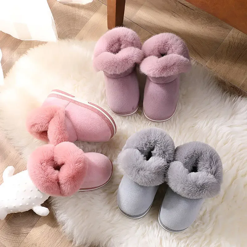 Top Trends: 2022 Winter New Breathable Girls Warm Snow Boots Thick Cotton Shoes Kids Snow Boots Baby Boots Casual Shoes Cotton Fabric Shoppable Styles