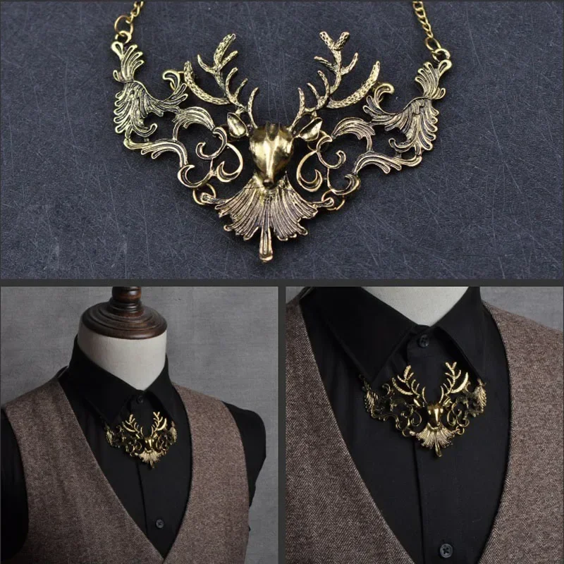 Top Trends: Elk Bow Tie High-end Fashion Women's Necklace Groom Wedding Casual Banquet Accessories Gift Personality Men's Jewelry Shoppable Styles