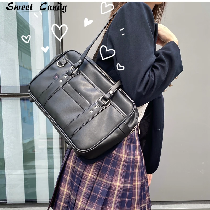 Top Trends: Briefcase High Students Bag Schoolbags Shoulder Bags14-16inch Laptop Bag's Messenger Bags Office HandbagPU Leather Tote Bag Shoppable Styles