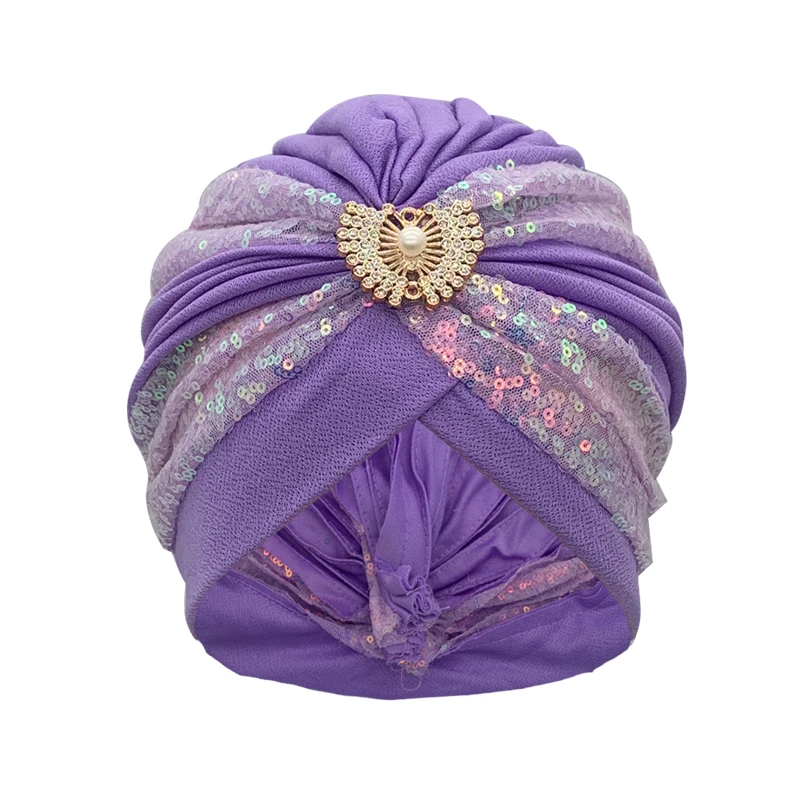 Top Trends: Fashion Sequins Pleated Turban Hat Muslim Headscarf Bonnet Women Head Wraps African Party Headpiece Nigeria Wedding Gele Shoppable Styles