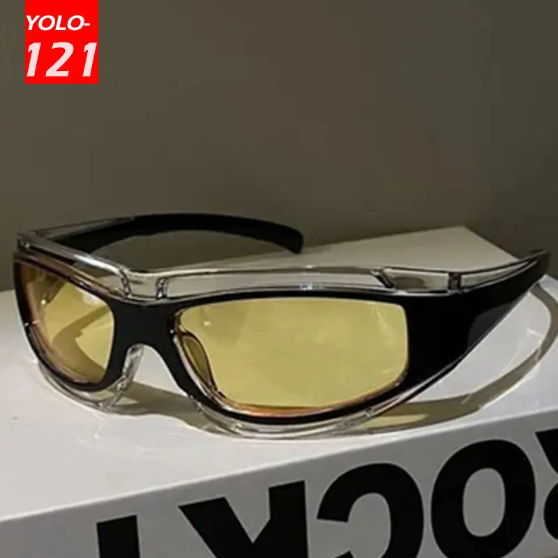 Top Trends: Cateye Glasses Punk Style Sunglasses Women Summer Fashion Eyewear Y2k Future Technology Sense Sunglasses Men Women Trend Goggles Shoppable Styles