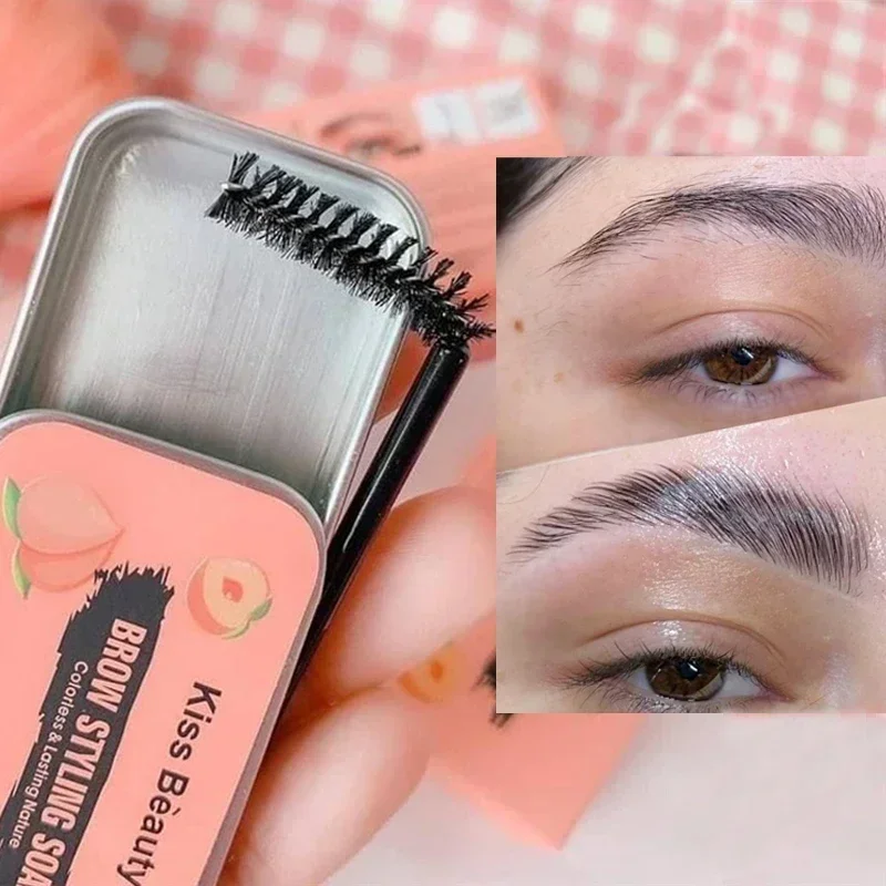 Top Trends: 1PC Eyebrow Styling Gel Brows Wax Sculpt Soap Waterproof Long-Lasting 3D Feathery Wild Brow Styling Easy To Wear Makeup Eyebrow Shoppable Styles