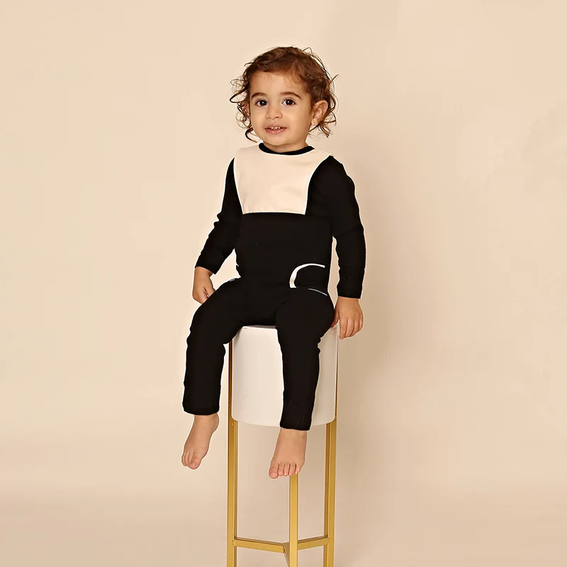 Top Trends: Baby Romper Kids Clothes Seeveless Elegant Leather And Cotton Set Baby Overalls Boy Girls Long Romper New Autumn Black Romper Shoppable Styles