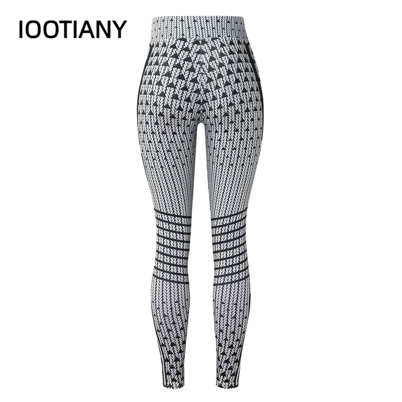 Top Trends: IOOTIANY New Seamless Leggings Sport Women Fitness Leisure Elastic Tight Yoga Running Floral Stripes Print Leggings Gym Pants Shoppable Styles - Image 6