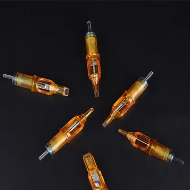 Top Trends: 5 / 10pcs Yellow Dragonfly Tattoo Cartridge Needle 1 3 5 7 9 11 13 14 15 RL RM RS M1 For Tattoo Machine Pen Needle Accessories Shoppable Styles - Image 6