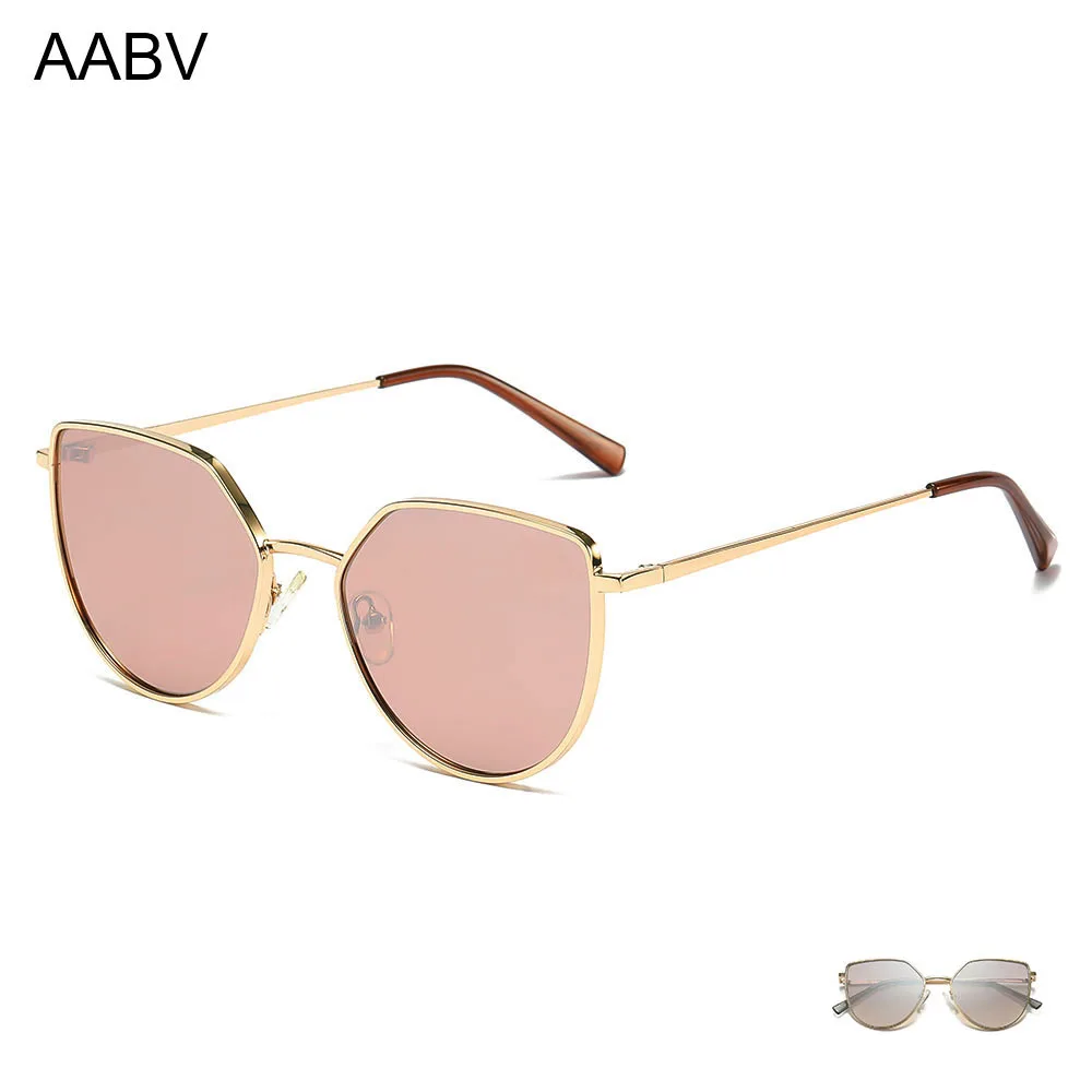 Top Trends: AABV Metal Sunglasses For Women Trendy Vintage Designer Cat Eye Sun Glasses Dropshipping 1016 Shoppable Styles