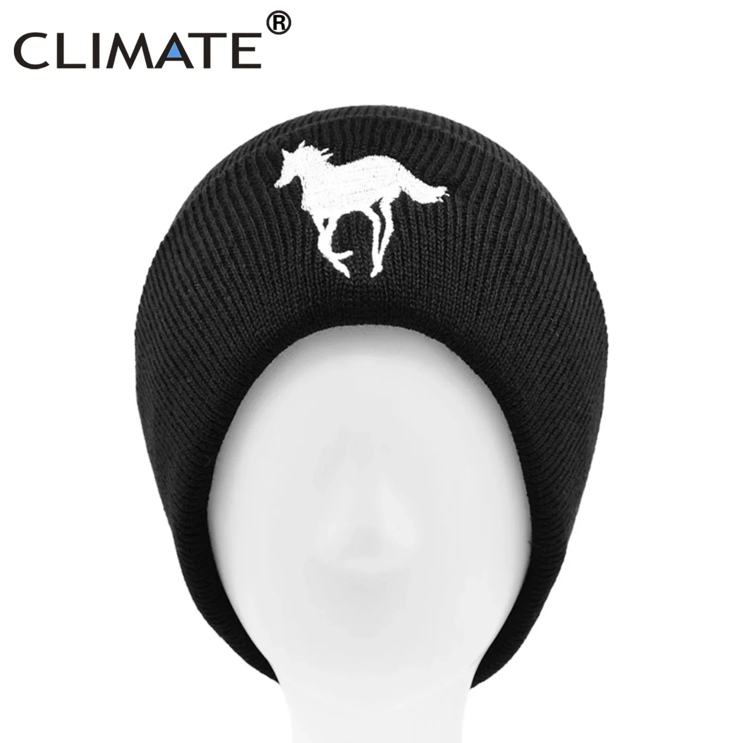 Top Trends: CLIMATE Men's Horse Beanie Hat Horse Winter Hat Men Steed Knight Warm Horse Racing Race Hat Skullies Beanies Knitted Beanie Hat Shoppable Styles - Image 4