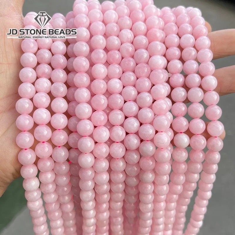 Top Trends: Natural Stone Beads Pink Rose Quartz Crystal Round Beads For Jewelry Making Diy Bracelet Accessories 15&quot; 4 6 8 10 12mm Pick Size Shoppable Styles