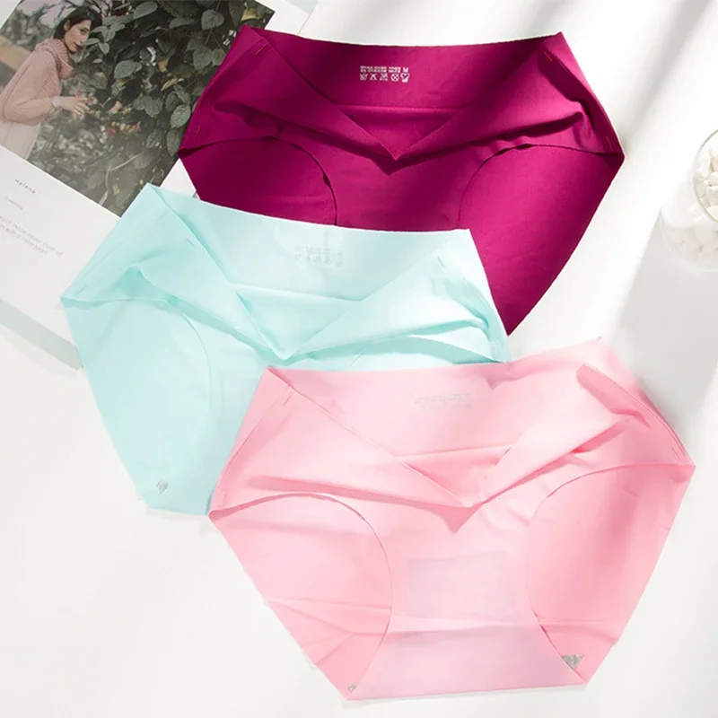 Top Trends: Seamless Ice Silk Pregnant Panties For Women Intimate Comfort Briefs Large Size Low-waist M-XXXL Multiple Color Options Lingerie Shoppable Styles