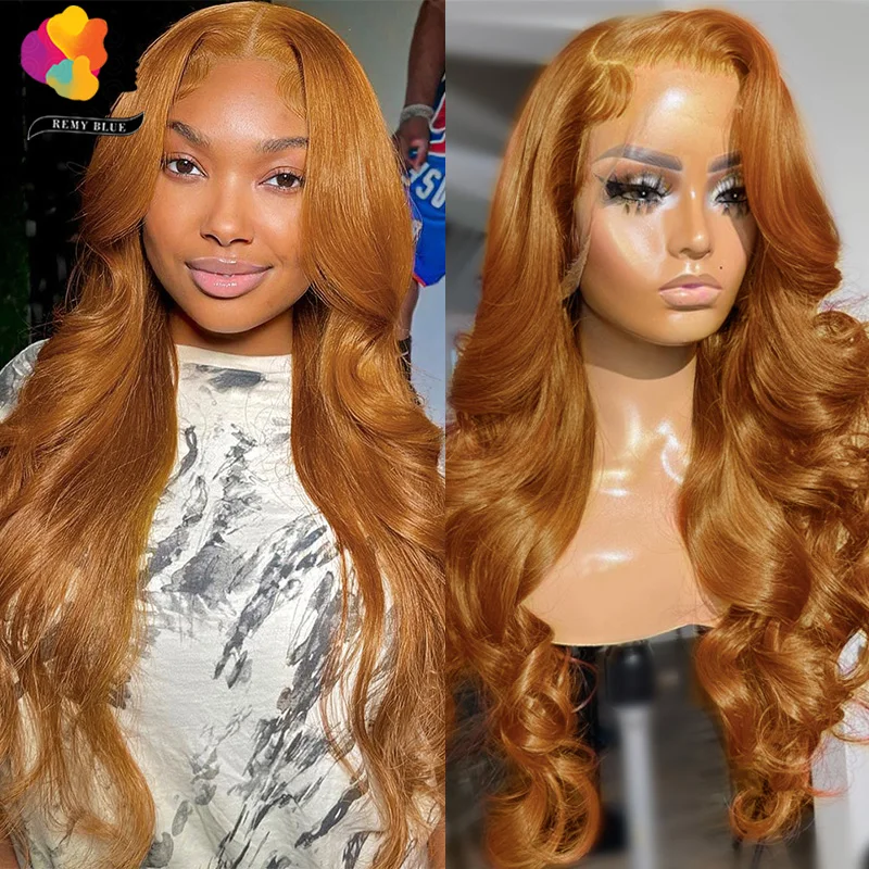 Top Trends: Ginger Blonde Lace Front Wigs For Women 13x4 HD Curly Lace Front Human Hair Wigs Brazilian Body Wave Human Hair Lace Frontal Wig Shoppable Styles