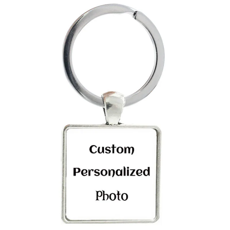 Top Trends: Personalized Custom Square Picture Keychain Handmade Cute Fashion Art Photo Accessories Jewelry Keyring Family Gift Wholesale Shoppable Styles