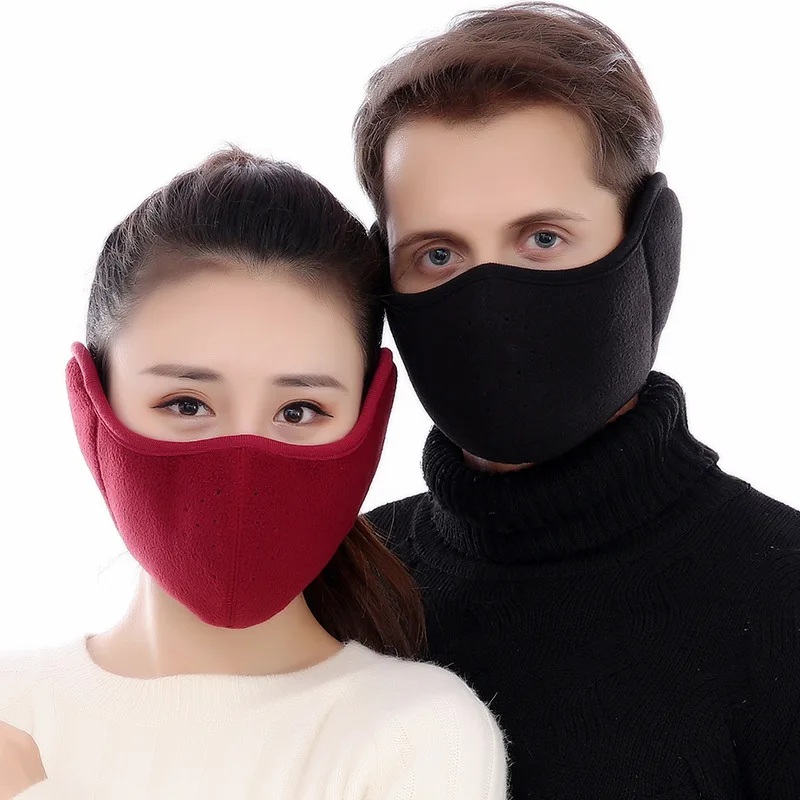 Top Trends: Fashion Solid Windproof Earmuffs Cotton Warm Cold Protection Thicken Face Mask Outdoor Riding Sports Ear Protection Earmuff Shoppable Styles