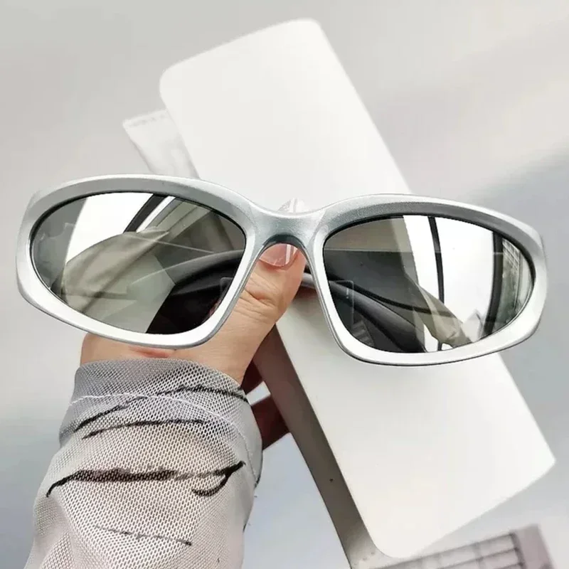 Top Trends: Y2K Sports Punk Sunglasses Women Men 2023 Luxury Brand Designer Square Goggle Sun Glasses UV400 Colorful Mirror Fashion Eyewear Shoppable Styles