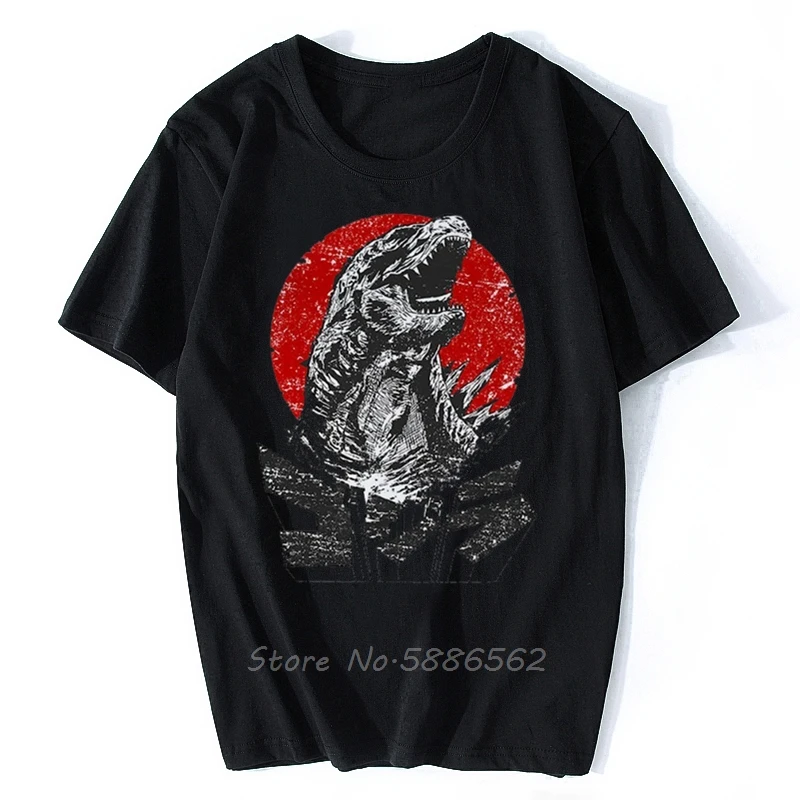 Top Trends: Japan Anime The King Of All Kaiju Funny T Shirt Men 2018 Summer New White Casual Homme Cool Tshirt Tees Harajuku Shoppable Styles