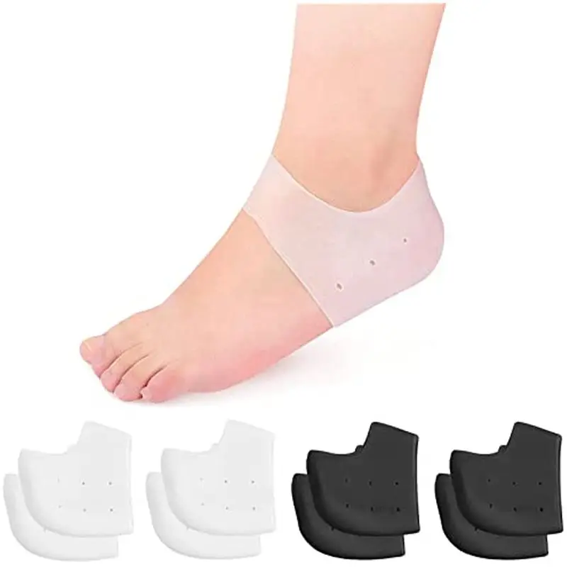 Top Trends: Gel Silicone Heel Protector Heel Cups Spurs Cracked Plantar Fasciitis Gel Heel Pads Sleeve Socks Feet Care Skin Repair Cushion Shoppable Styles