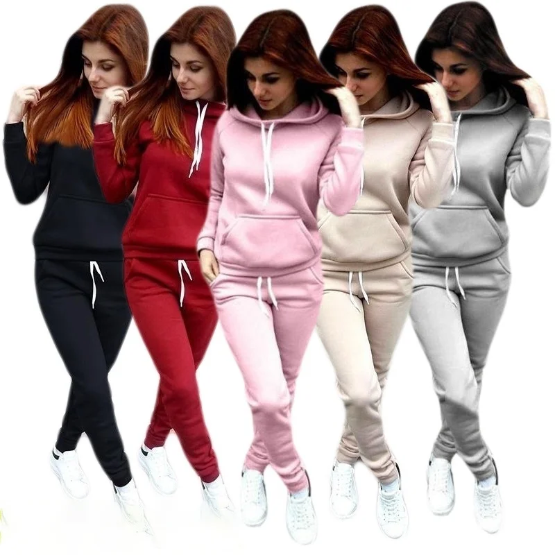 Top Trends: Women's Fashion Hoodie Suits Classic Logo Printed Sweatshirts+ Long Pants Sets Hooded Tracksuit Outfits Shoppable Styles