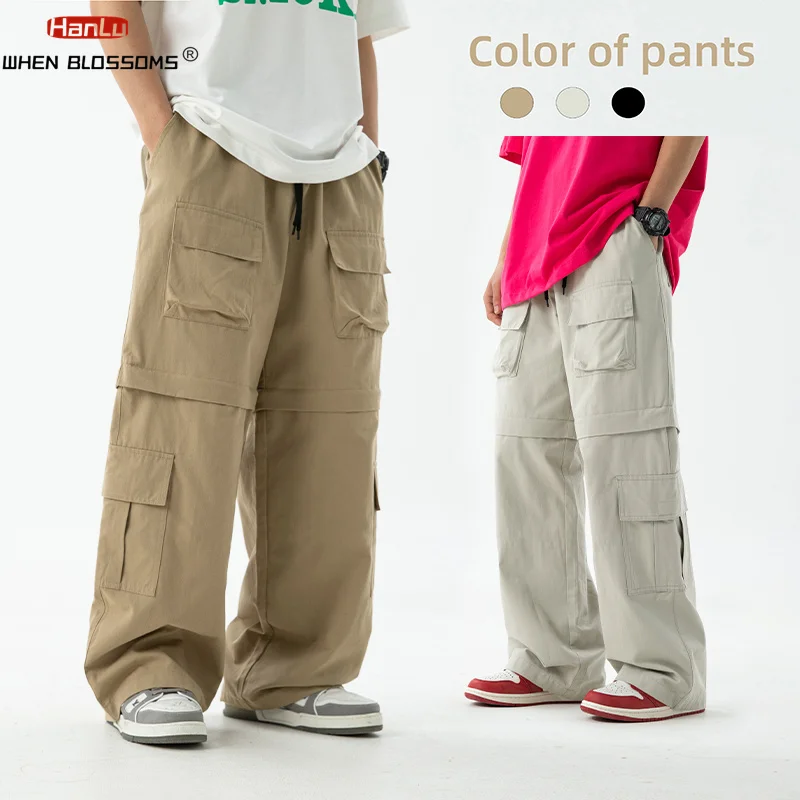 Top Trends: 2024 New Cargo Pants Men Oversize Outdoor Casual Trousers Male Multi Pocket Pure Cotton Pants Mans Japanese Streetwear Hip Hop Shoppable Styles